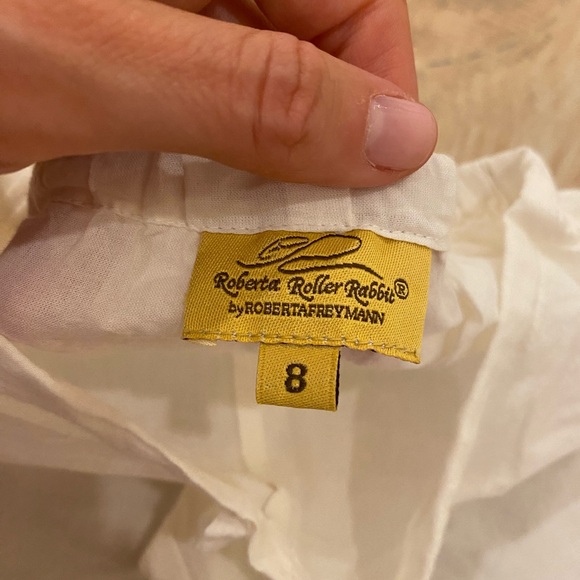 Roberta Roller Rabbit White and Pink Elephant Pajama Bottoms - Picture 4 of 5